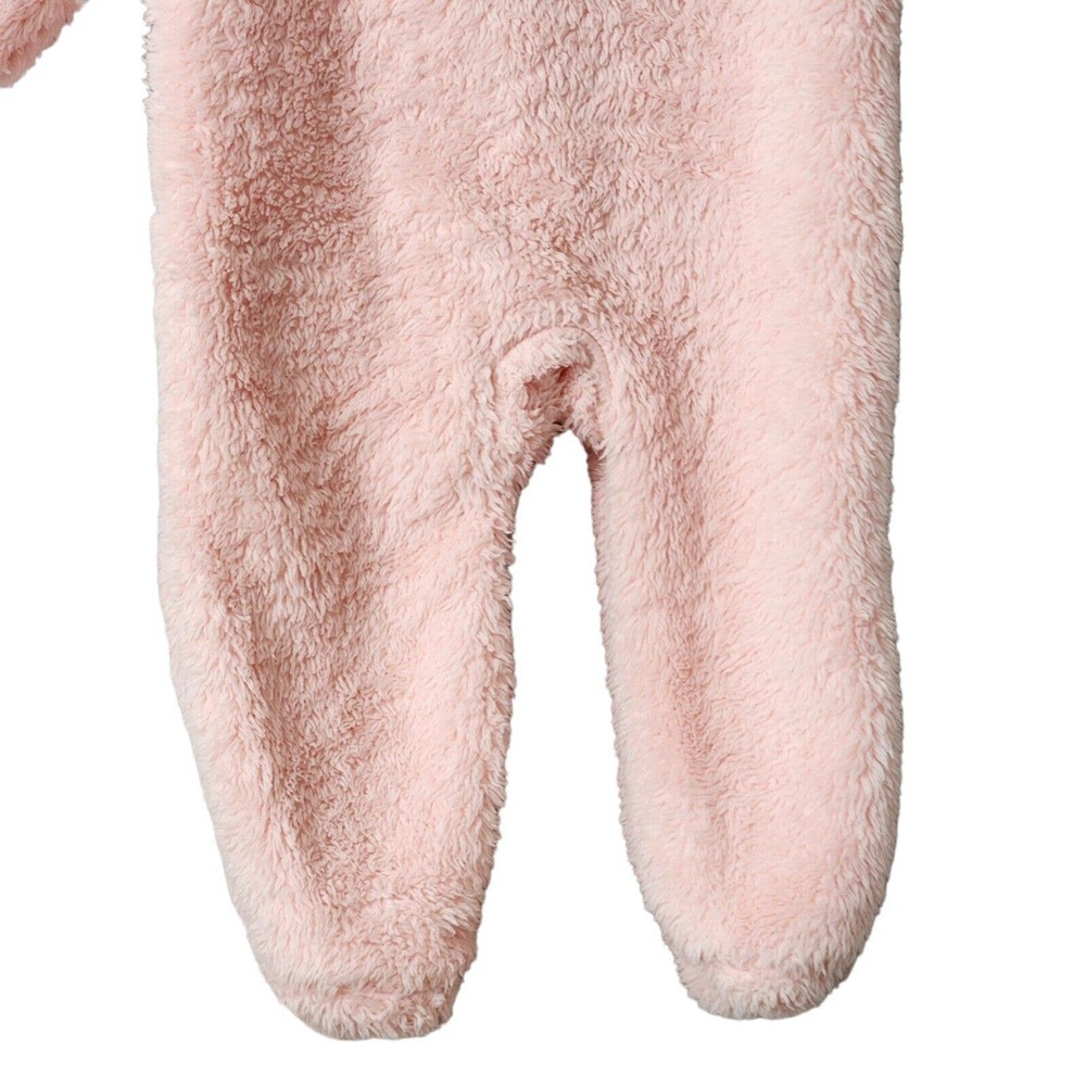 Carter's Baby 9M Clothing Outfit Girls Hooded Sherpa Bunting Pink Bear - Picture 11 of 14
